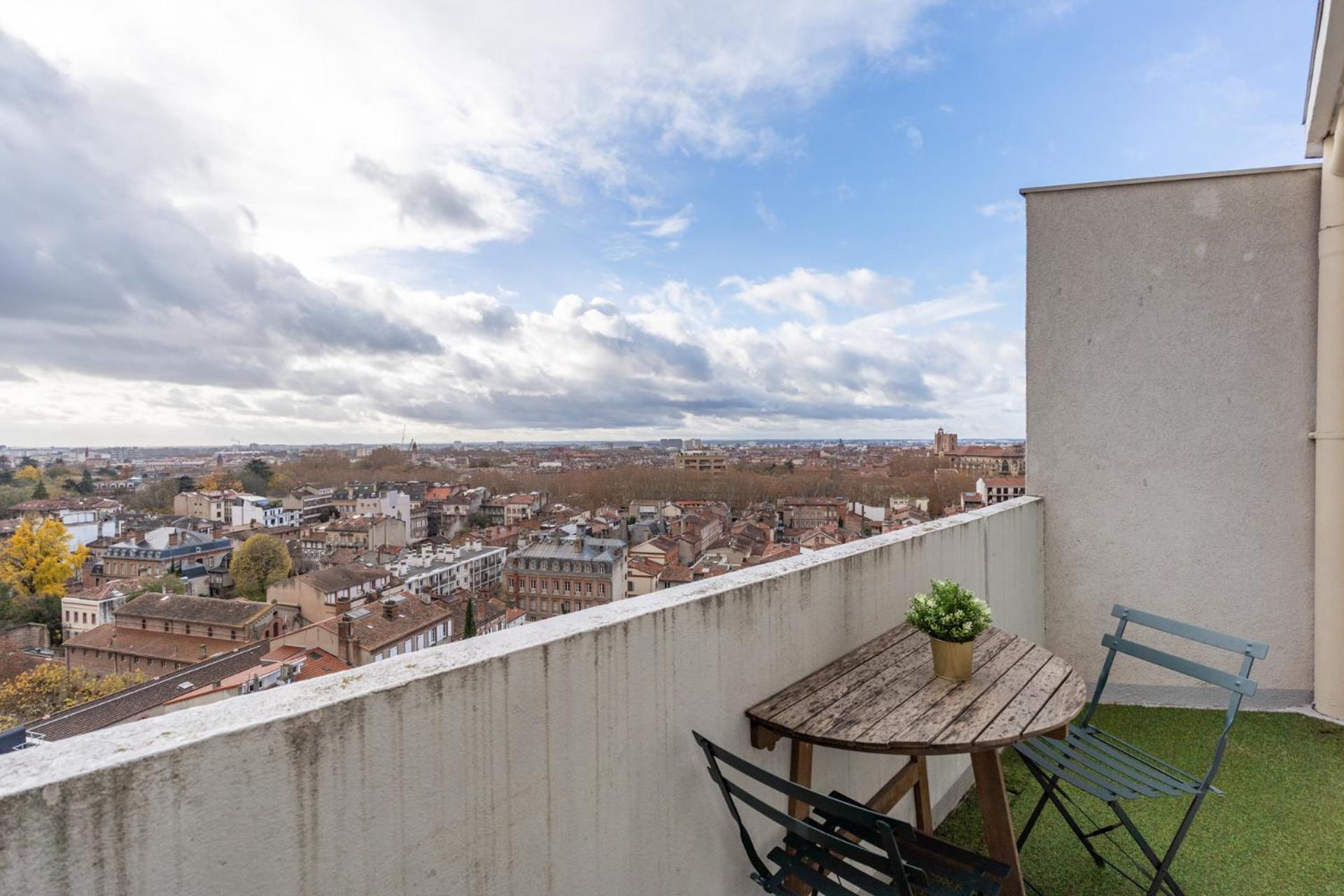 Apartamento Le Panoramique - Clim, Balcon, Superbe Vue, Wifi Toulouse Exterior foto